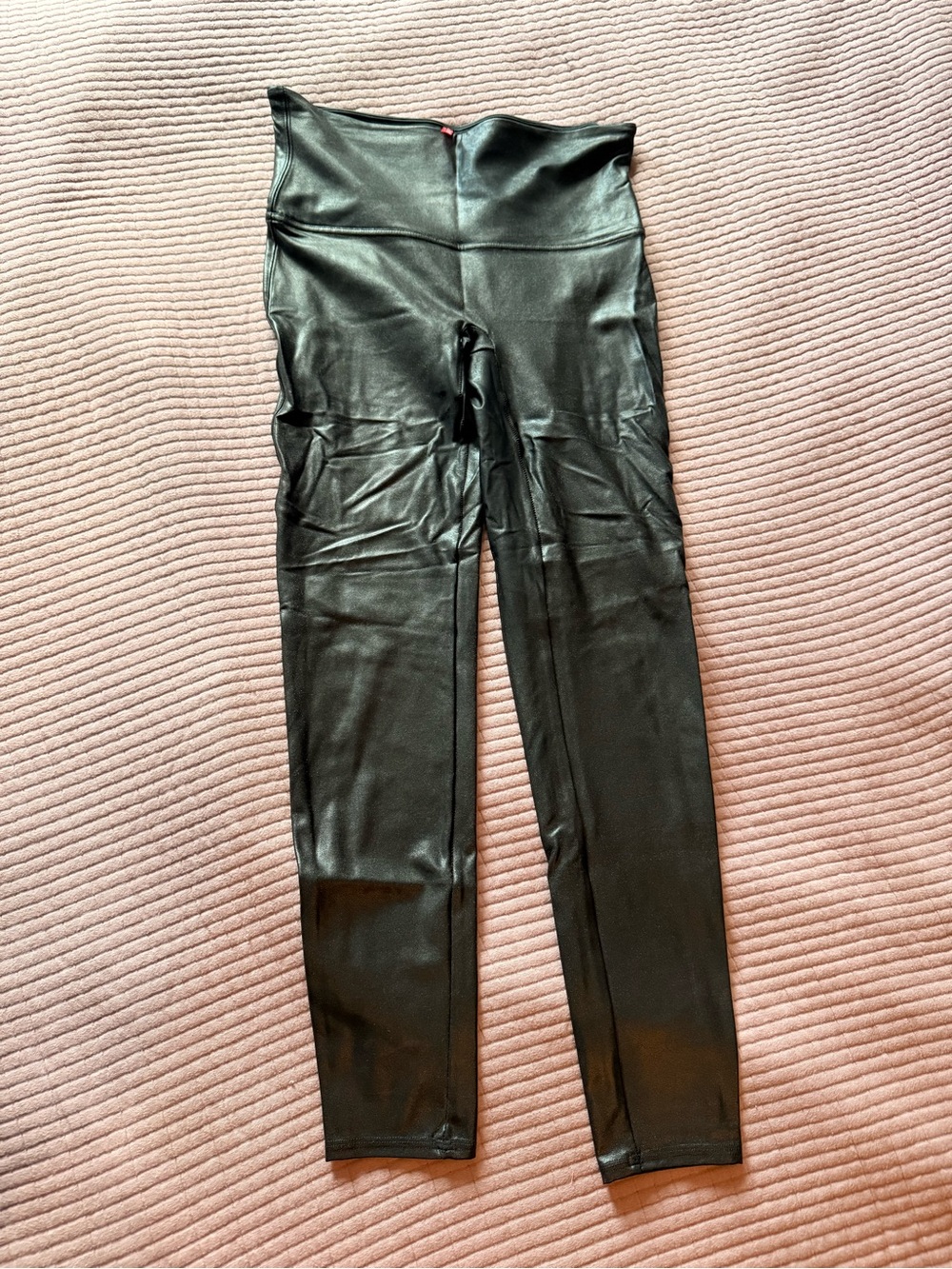 SPANX Black Faux Leather Leggings
